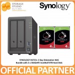 SYNOLOGY 2 Bay DiskStation DS723+ Bundle with 2 x 4TB SEAGATE IronWolf HDD